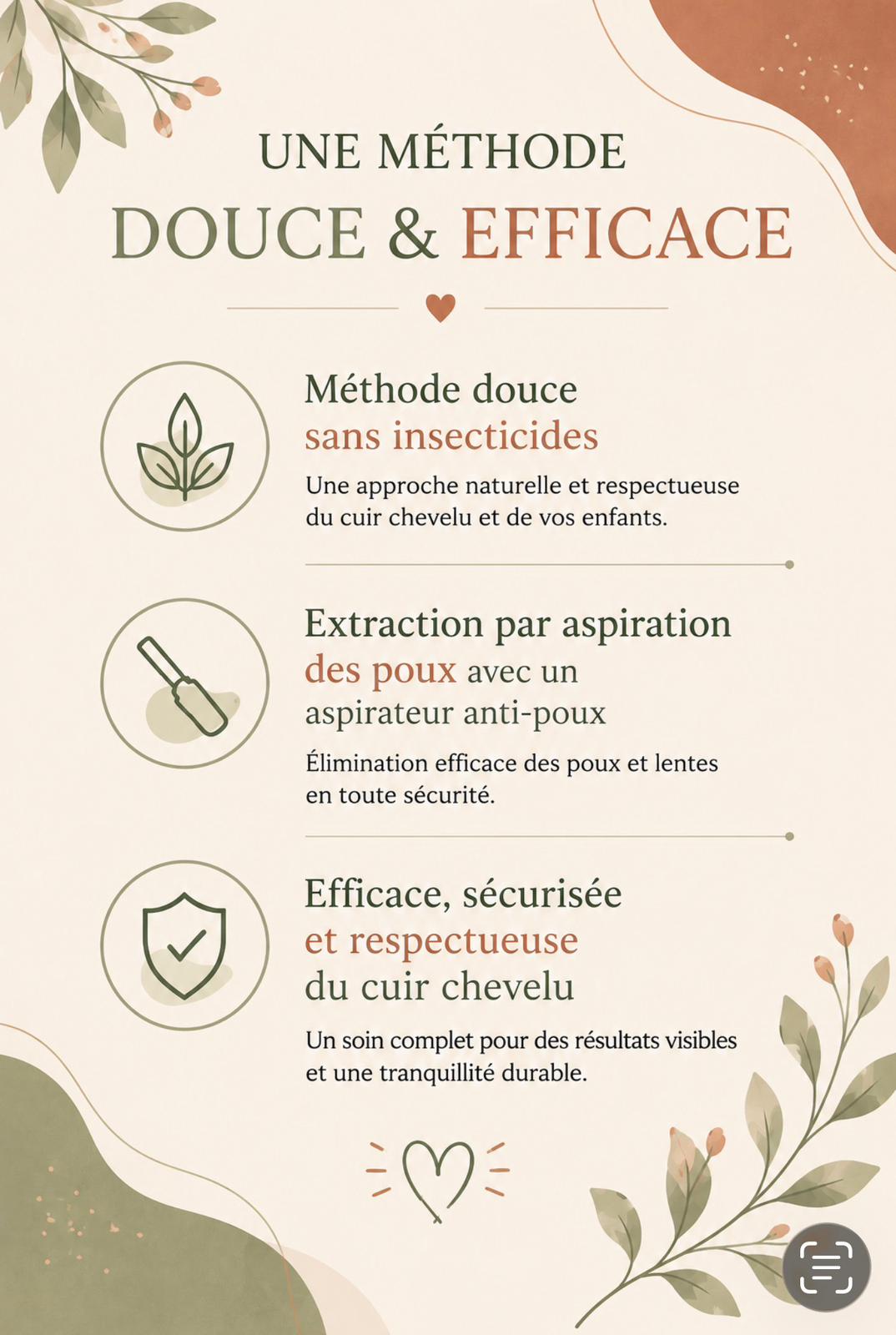 Méthode douce sans insecticide